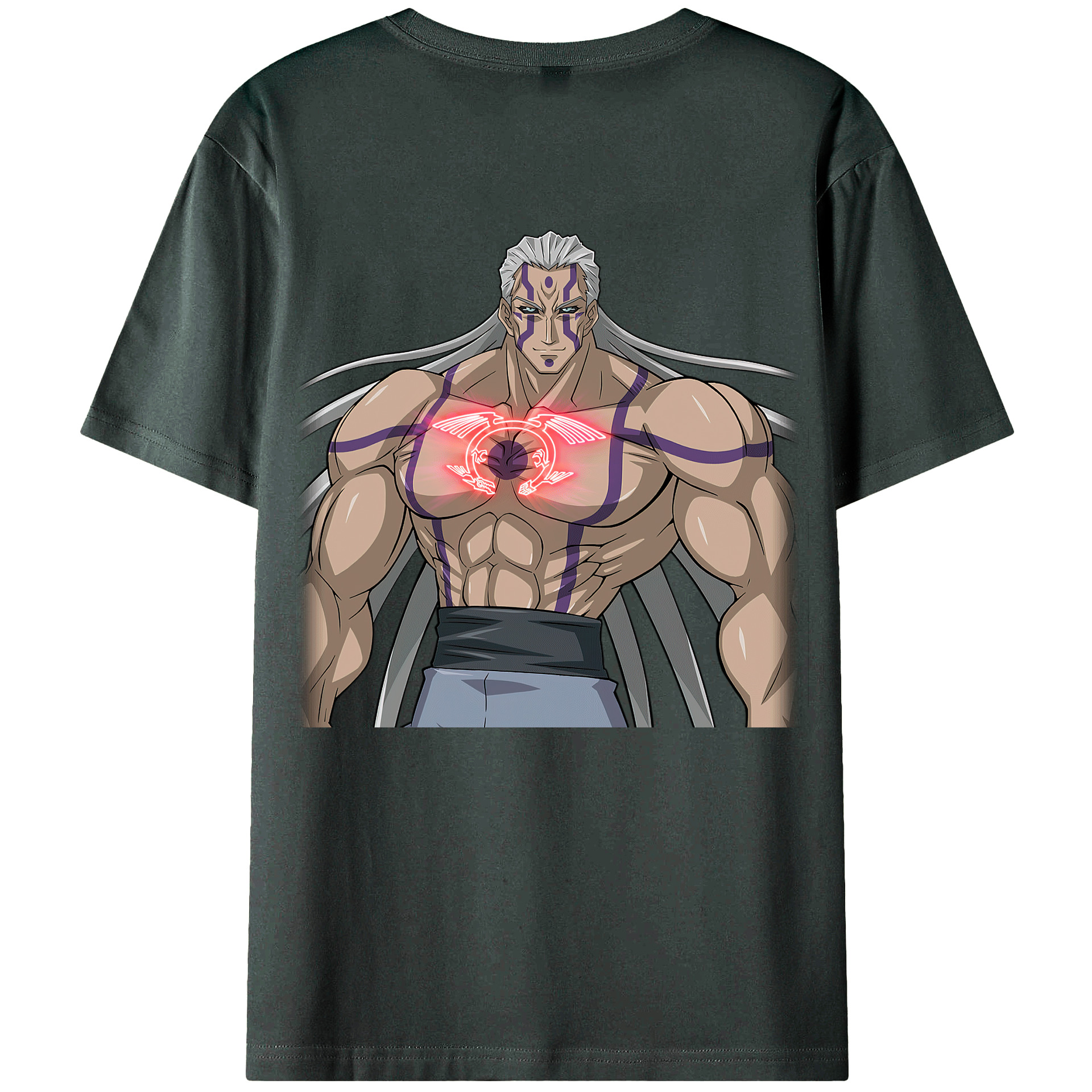 （画像用） 遊☆戯☆王 Yu-Gi-Oh! 綿100％ メンズ半袖Tシャツ（バックプリント） 通気性
